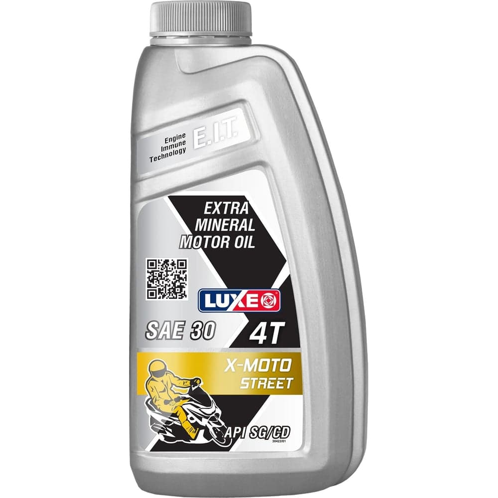 Масло моторное X-MOTO STREET 4Т SAE 30 API SG/CD 1 л LUXE 30422