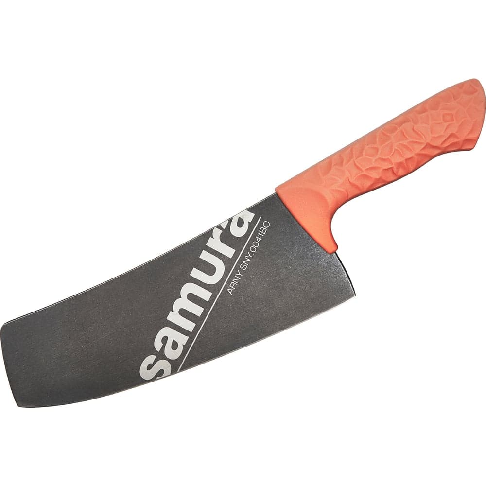 Кухонный топорик Samura Модерн "ARNY" 208 мм, ТЭП коралловый, AUS-8 с галтовкой SNY-0041BC/K
