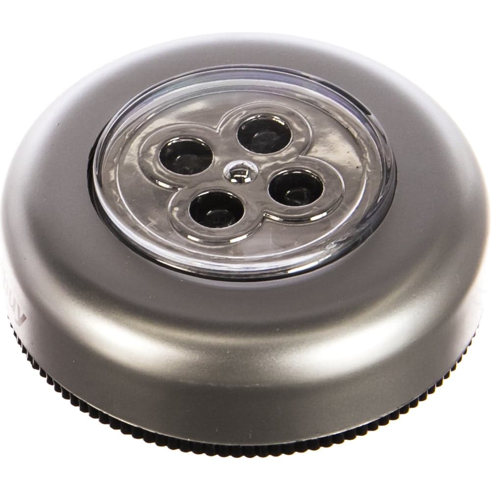 Светодиодный фонарь Smartbuy PUSH LIGHT 1 шт х 4 LED 3AAA, серебристый SBF-831-S