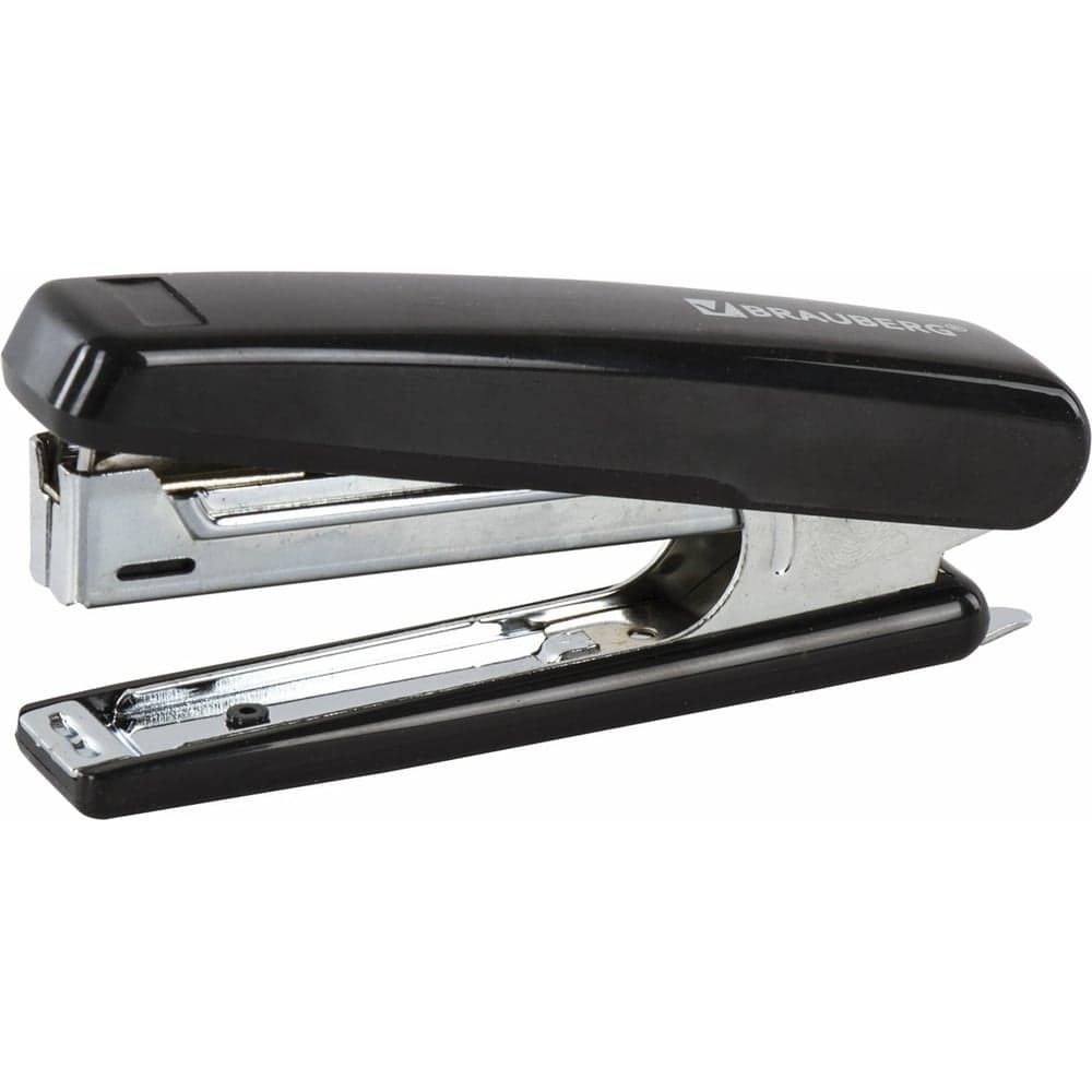 Степлер BRAUBERG №10 Nero, черный, 222545
