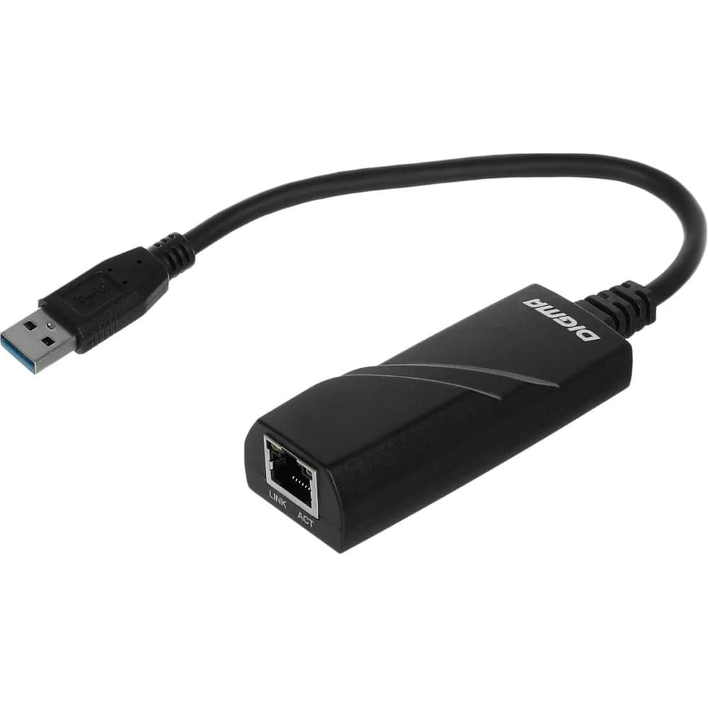 Сетевой адаптер DIGMA Gigabit Ethernet D-USB3-LAN1000 USB, 3.0 (упаковка 1шт) 1717084