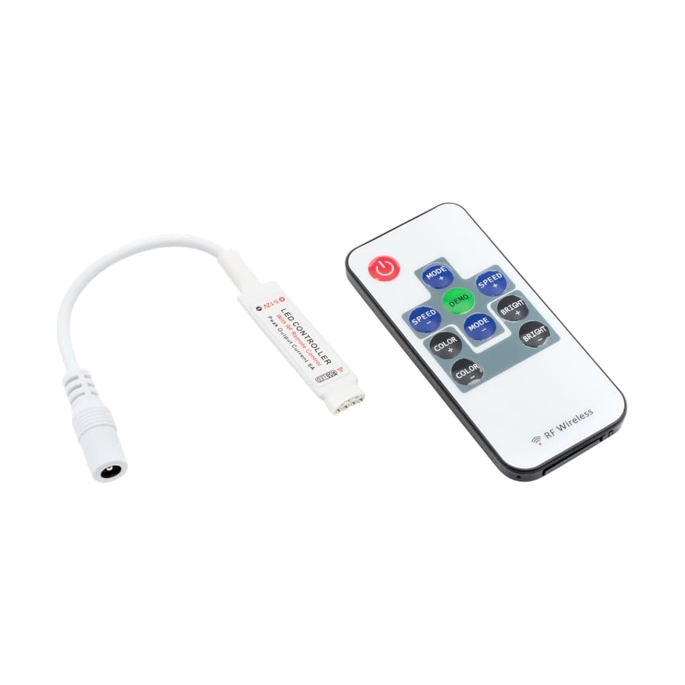 Контроллер SWG Mini RGB радио с пультом, 5-24 вольта, 6А, RF-RGB-10-6A 00-00001283