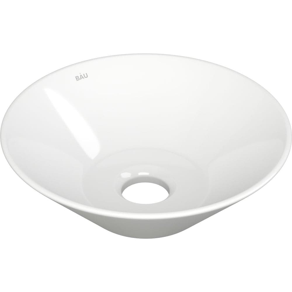 Накладная круглая раковина чаша Bauedge BAU Dream D43, белая SL1003