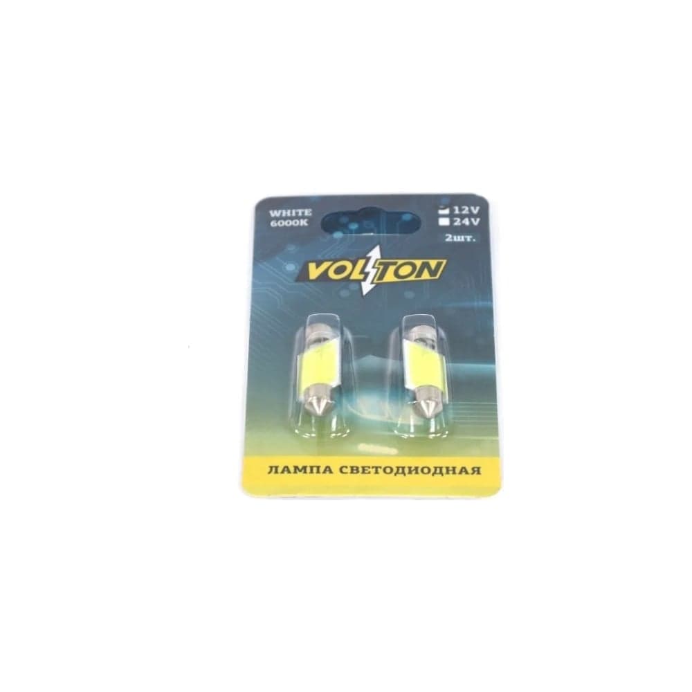 Светодиодная лампа VOLTON T11, SV8.5/8, COB 12 chip, 36 мм, блистер 2 шт. VLTC048W