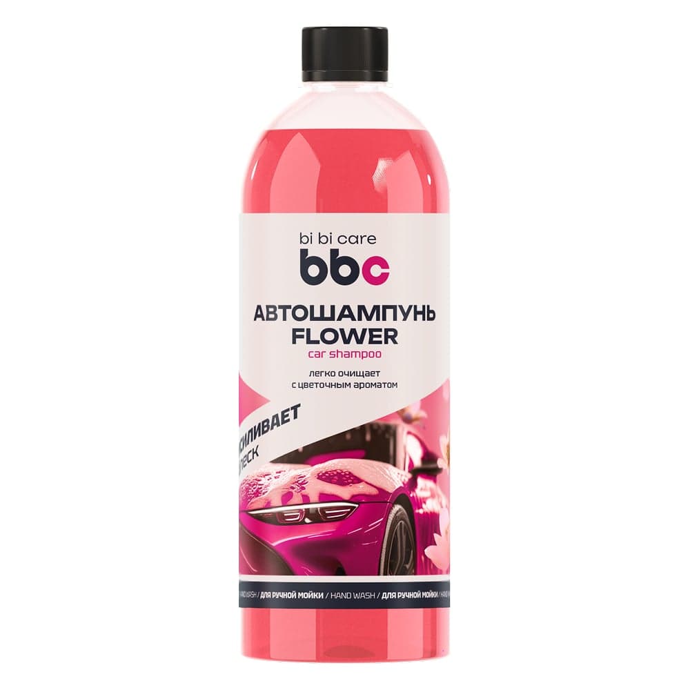 Автошампунь BiBiCare Полирующий эффект Flower, 500 мл 4114