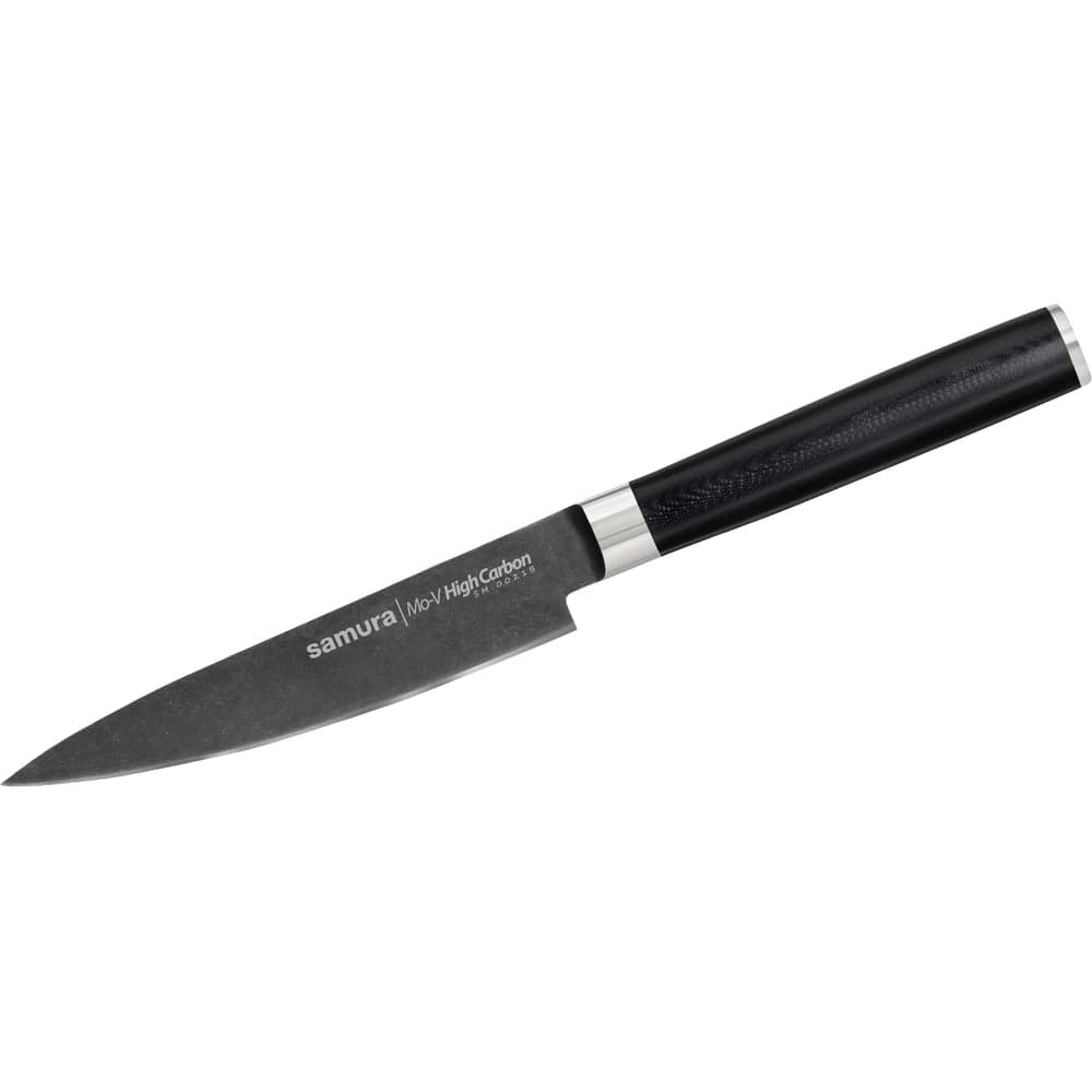 Кухонный универсальный нож " Mo-V Stonewash" 125 мм, G-10 Samura SM-0021B/K