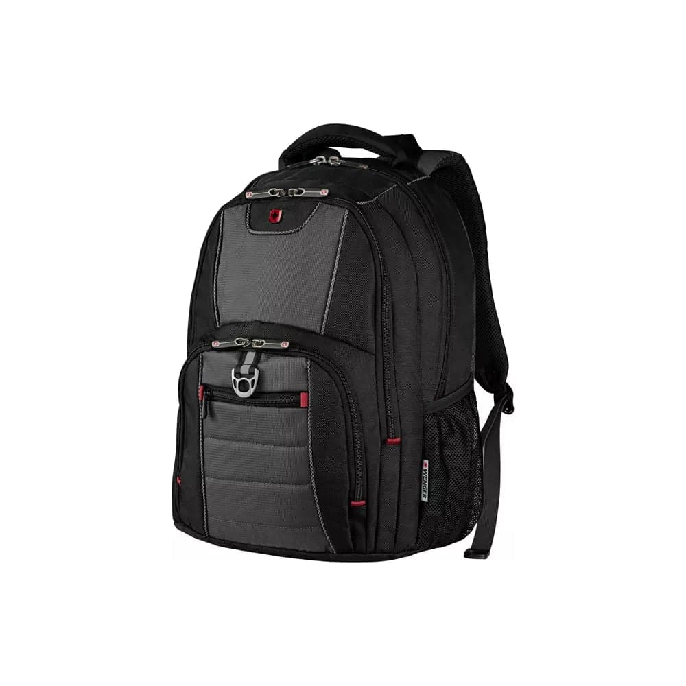 Рюкзак Wenger 16", черный/серый, полиэстер, 38х25х48 см, 25 л 600633