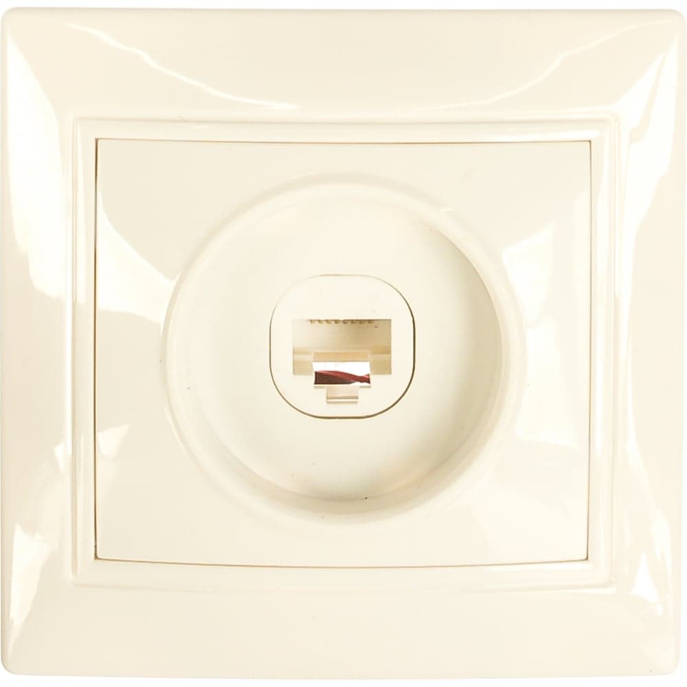 Компьютерная Розетка Smartbuy RJ45 1-местная белая Венера SBE-01w-S1-RJ