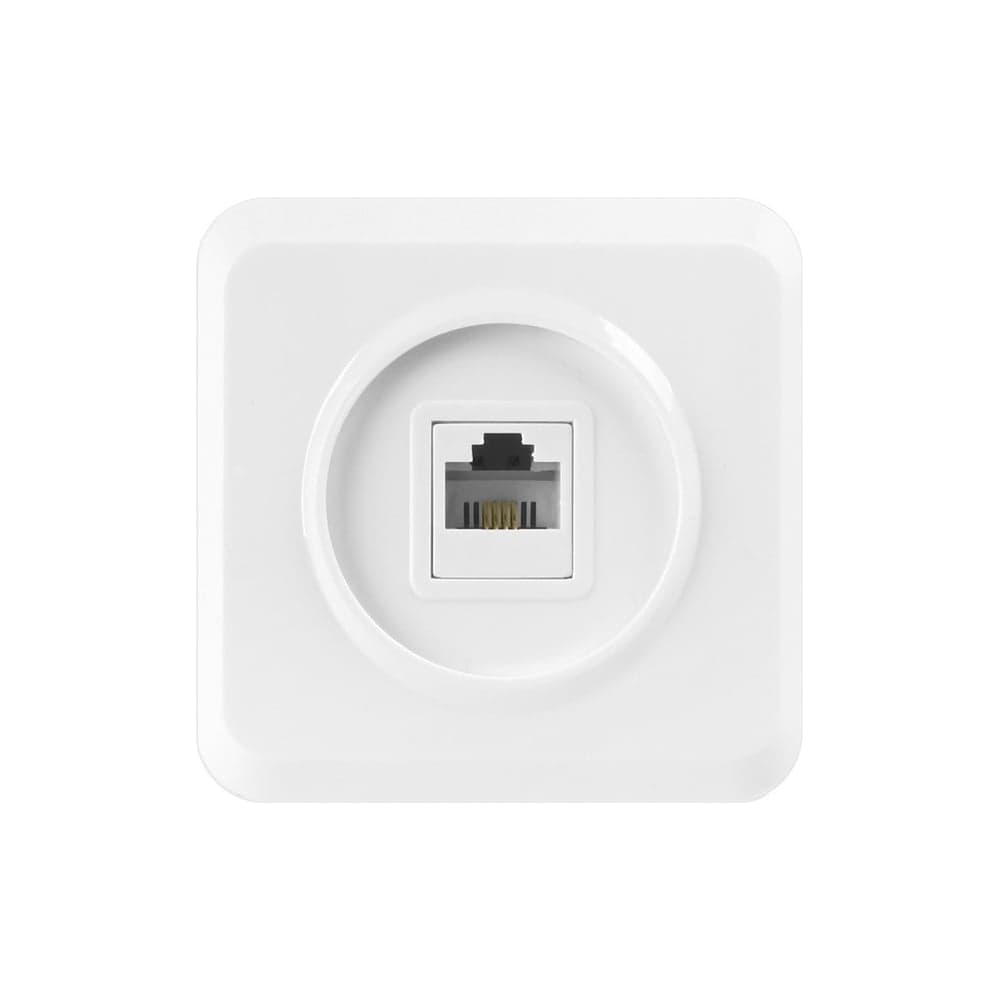 Компьютерная розетка Smartbuy RJ45 1-местная белая Юпитер SBE-03w-S1-RJ