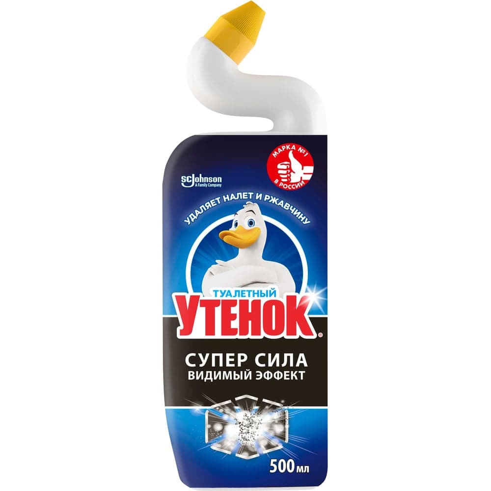 Чистящее средство для унитаза ТУАЛЕТНЫЙ УТЕНОК Видимый Эффект 500 мл 865049