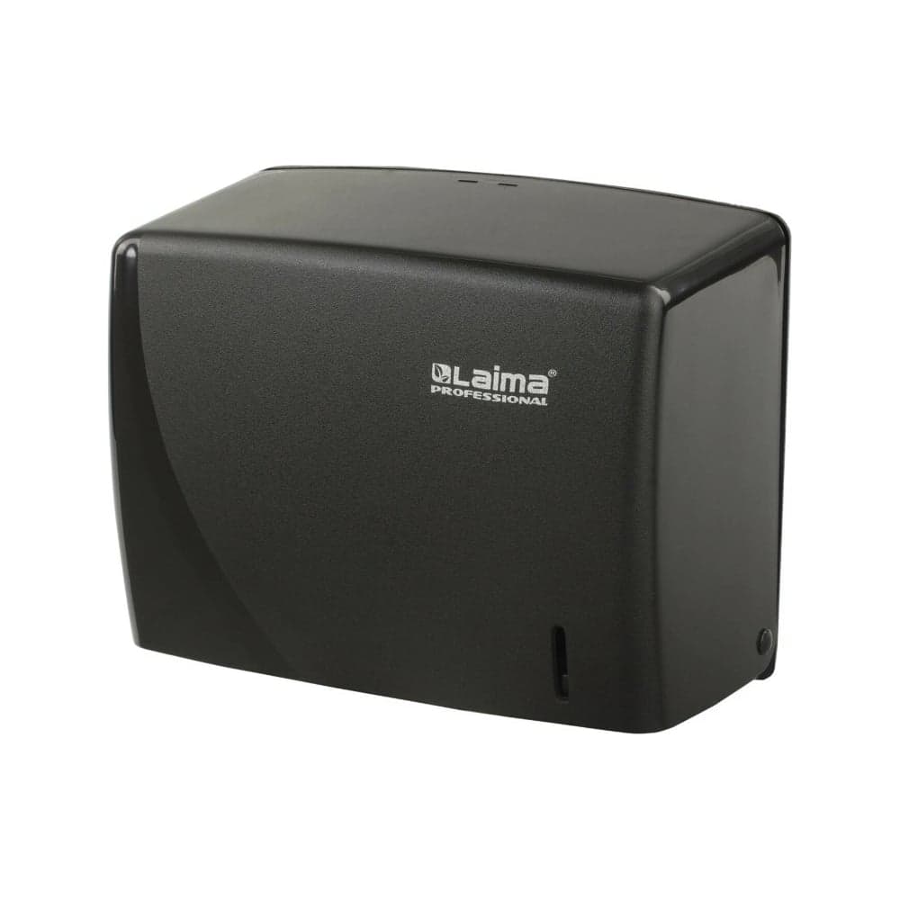 Диспенсер для полотенец ЛАЙМА PROFESSIONAL ORIGINAL, V, черный, ABS-пластик 605762