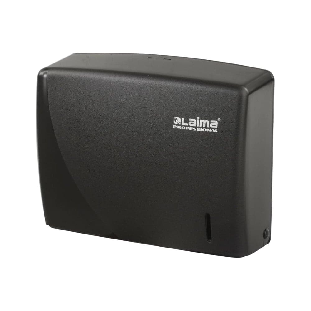Диспенсер для полотенец ЛАЙМА PROFESSIONAL ORIGINAL, Interfold, черный, ABS-пластик, 605760