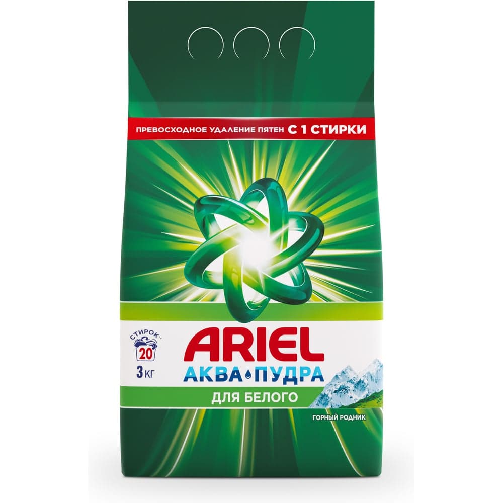 Стиральный порошок Ariel Автомат Горный родник 3 кг 0001220316