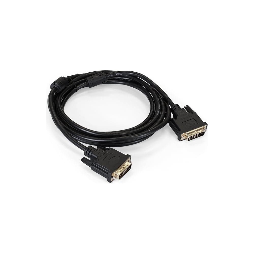 Кабель ExeGate DVI dual link EX-CC-DVI2F-3.0 25M 25M, 3м, 2 фильтра, позолоченные контакты 191095
