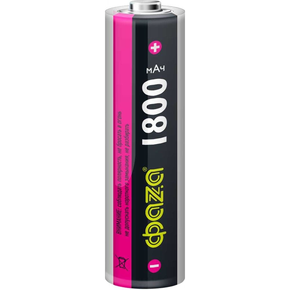 Аккумулятор ФАZА Li-Ion 18650 18650 1800мАч 3.7В без платы защиты BL-1 5008045