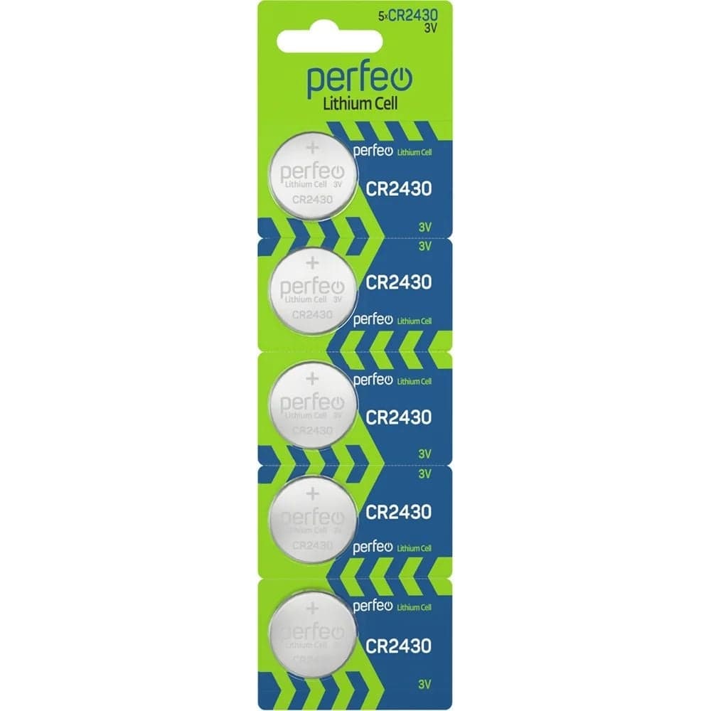 Батарейка PERFEO Литий CR2430 5 шт блистер 30 007 018