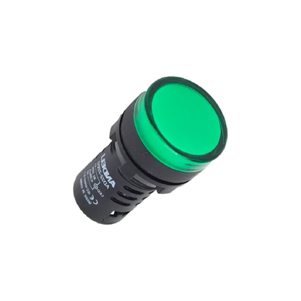 Лампа ANDELI AD16-22DS LED матрица d22мм зеленый 220В AC ADL10-138