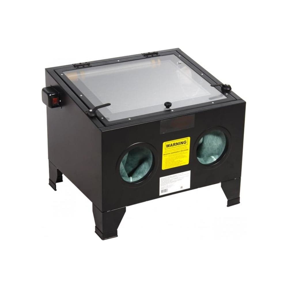 Пескоструйная камера 90л, 6.8атм,340л/мин настольная пневмо ROCKFORCE RF-SBC90(1453)
