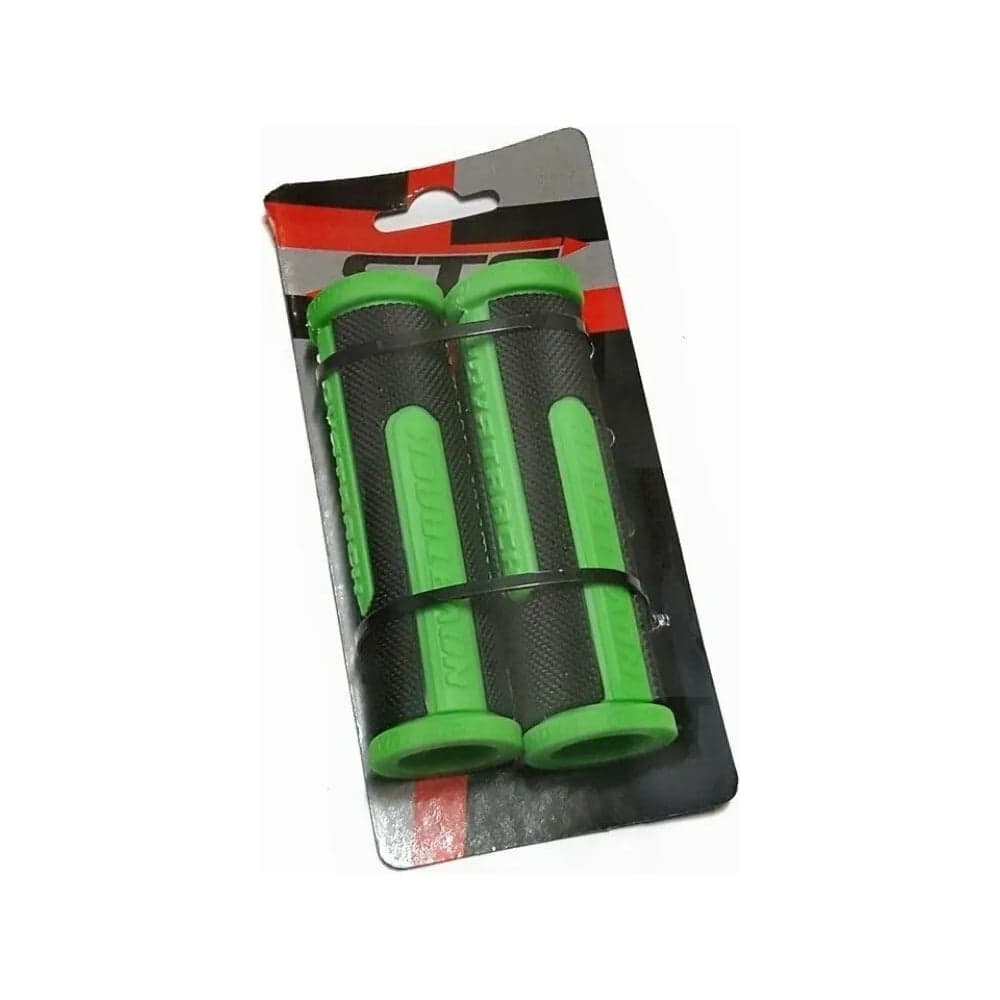 Грипсы STG Novatrack, 110мм, черный/салатовый РТ7488С Х76791