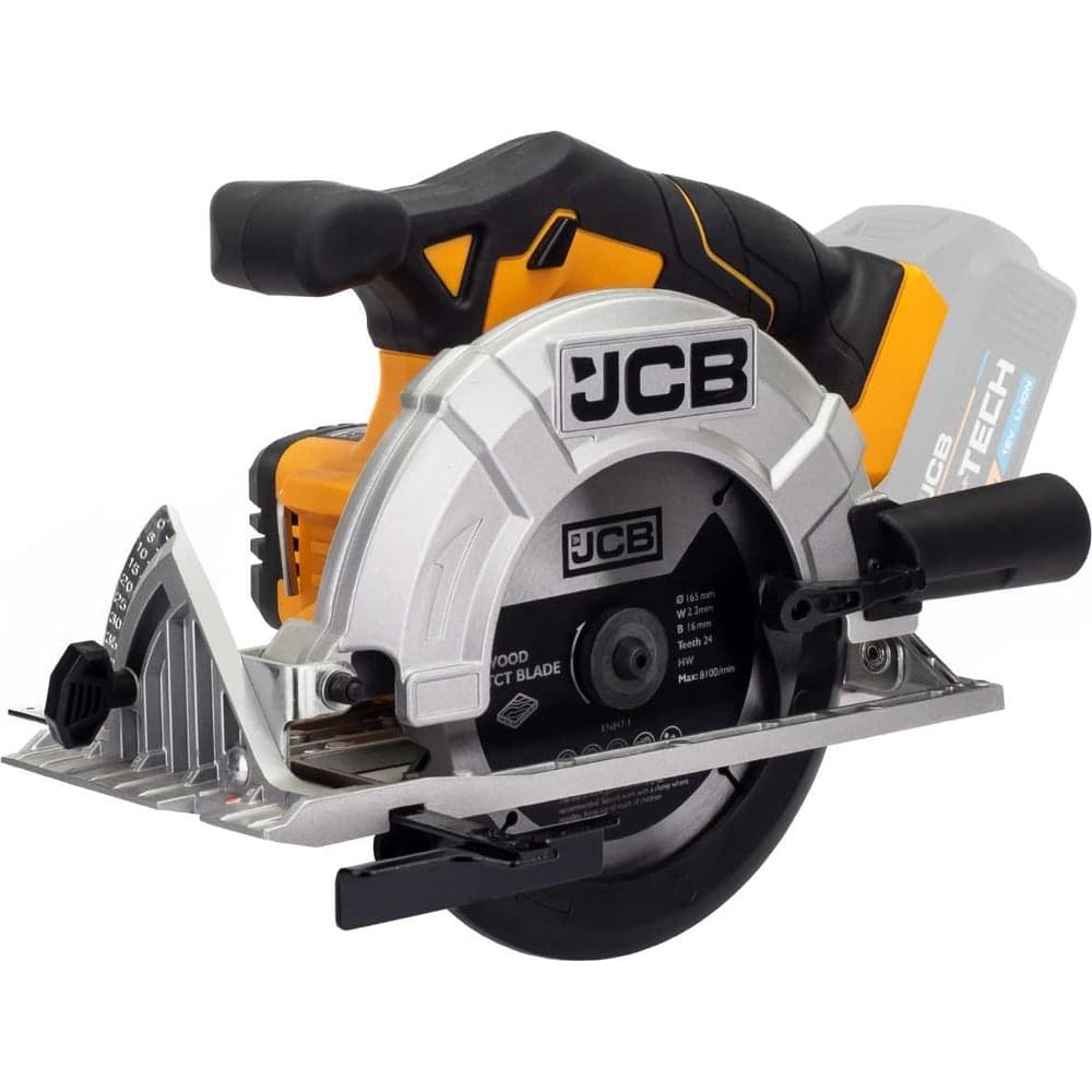 Пила циркулярная JCB аккумуляторная 18V, 3650 об/мин, диаметр диска 165 мм, без аккумулятора JCB-18CS-B-E(57253)