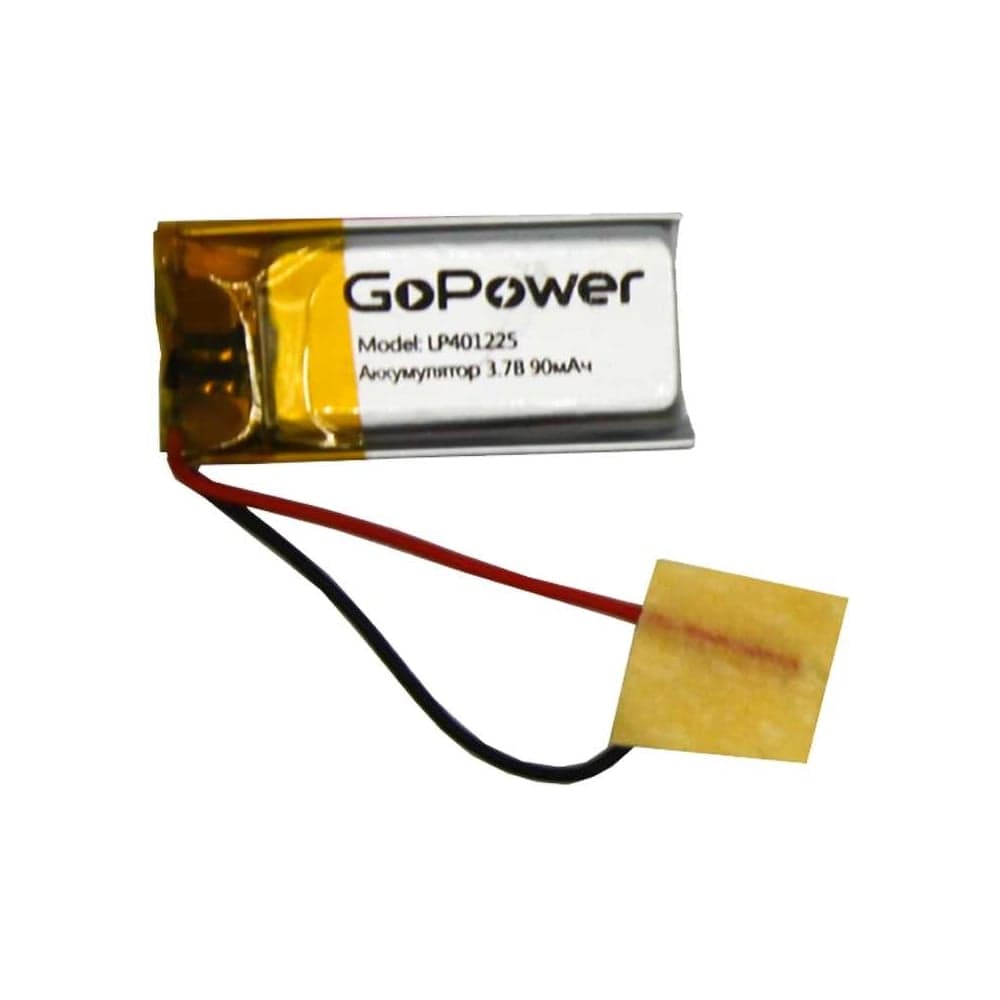 Аккумулятор GoPower Li-Pol LP401225 PK1 3.7V 90mAh 00-00019592