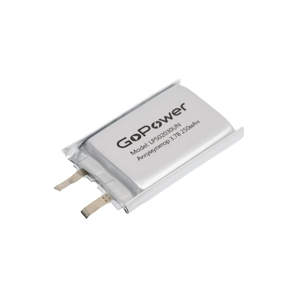 Аккумулятор GoPower Li-Pol LP502030UN 3.7V 250mAh без защиты 00-00024509