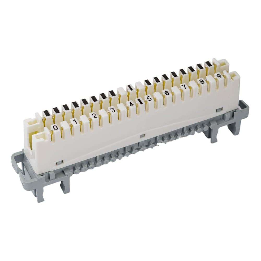 Размыкаемый плинт TWT LSA-PLUS-PROFIL маркировка от 0 до 9 Eco под хомут и профиль LSA10P-DIS-09 - 2