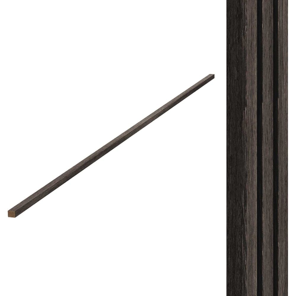 Торцевые планки Wood App дуб шале темный, 2780x27x22 мм 04-10-2780