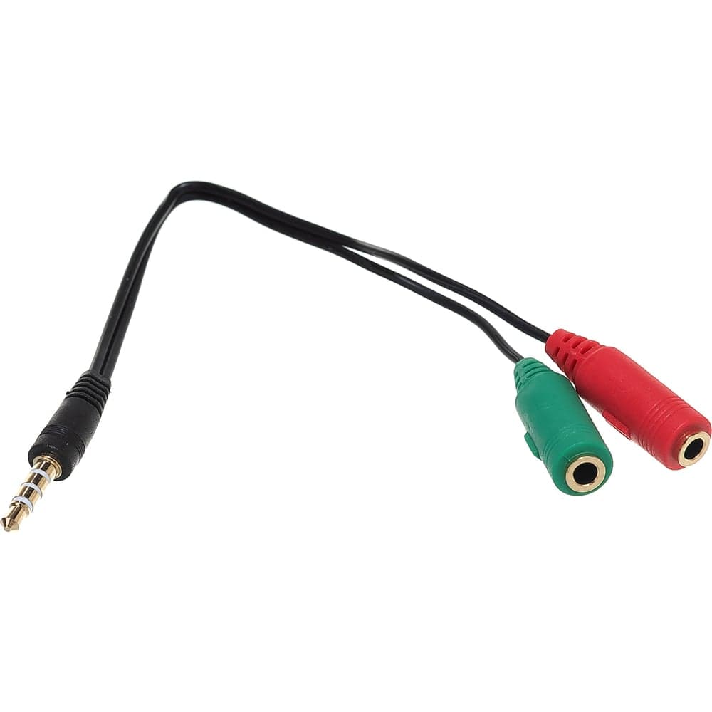 Переходник Defender Headset Jack 2*3.5jack-3.5 4pin jack 0,15м 63012