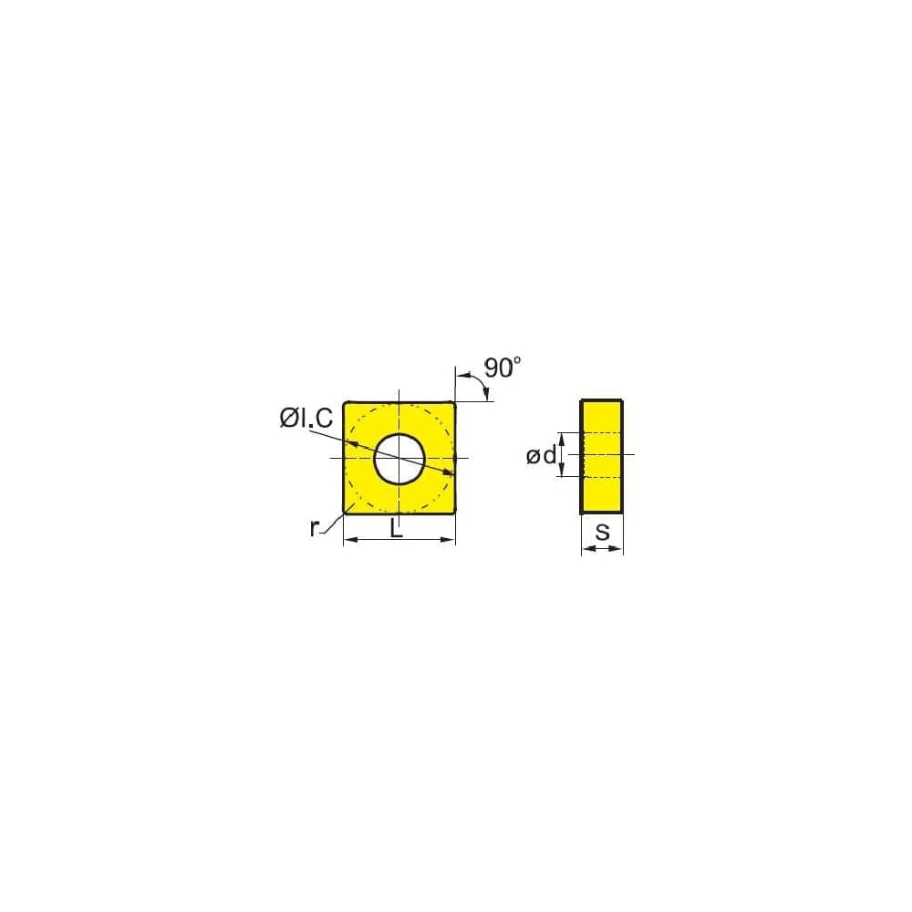 Пластина SNMG120408-dm YBC252, 10 шт ZCC-CT 00001215481