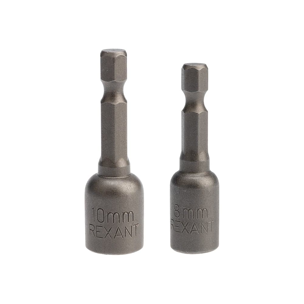 Ключ-насадка магнитная 8x48 мм + 10x48 мм, 1/4" 2 шт. KRANZ KR-92-0402-2