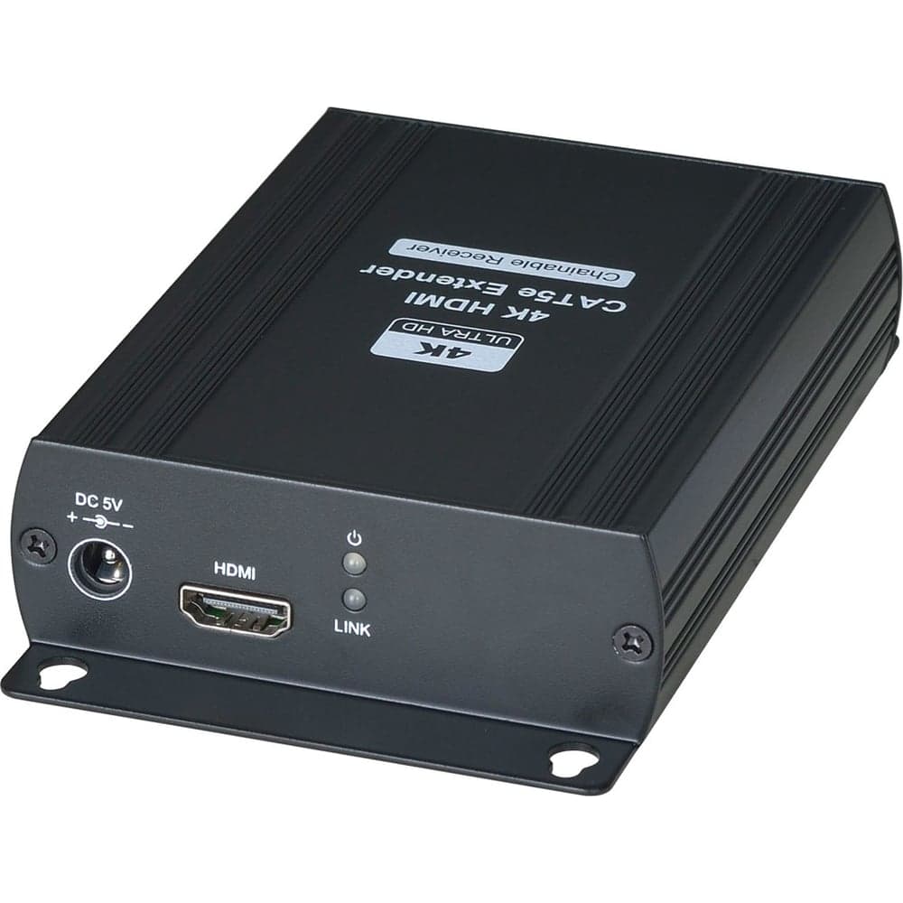 Дополнительный приемник для комплекта HE03L-4K HDMI сигнала SC&T HE03LR-4K по одному кабелю витой пары на расстояние до 120 м (CAT5e), до 140 м (CAT6) sct1249