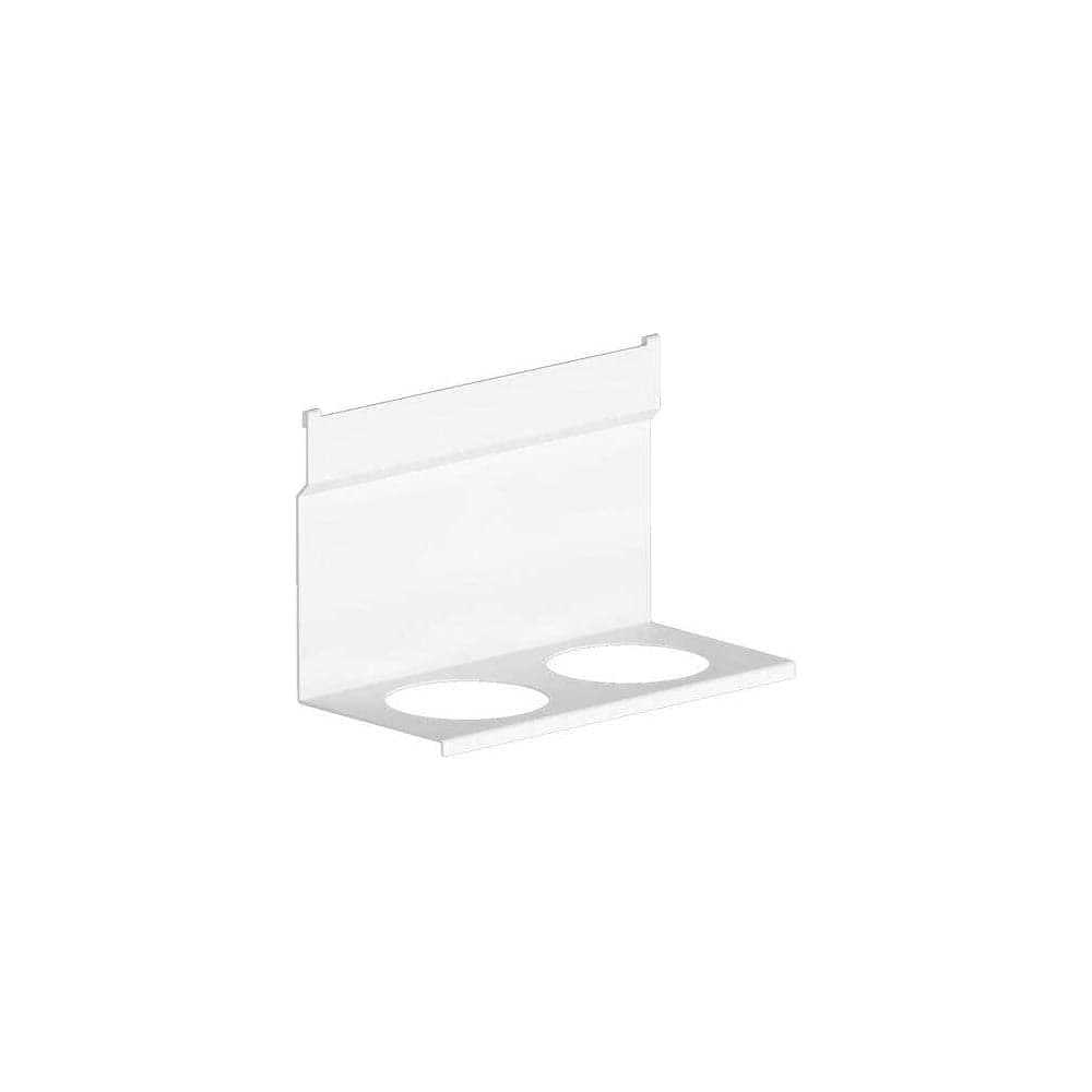 Держатель для 2-х стаканов MAKMART 280x130x180мм отделка белый бархат, матовый RS.1A.3019.9016