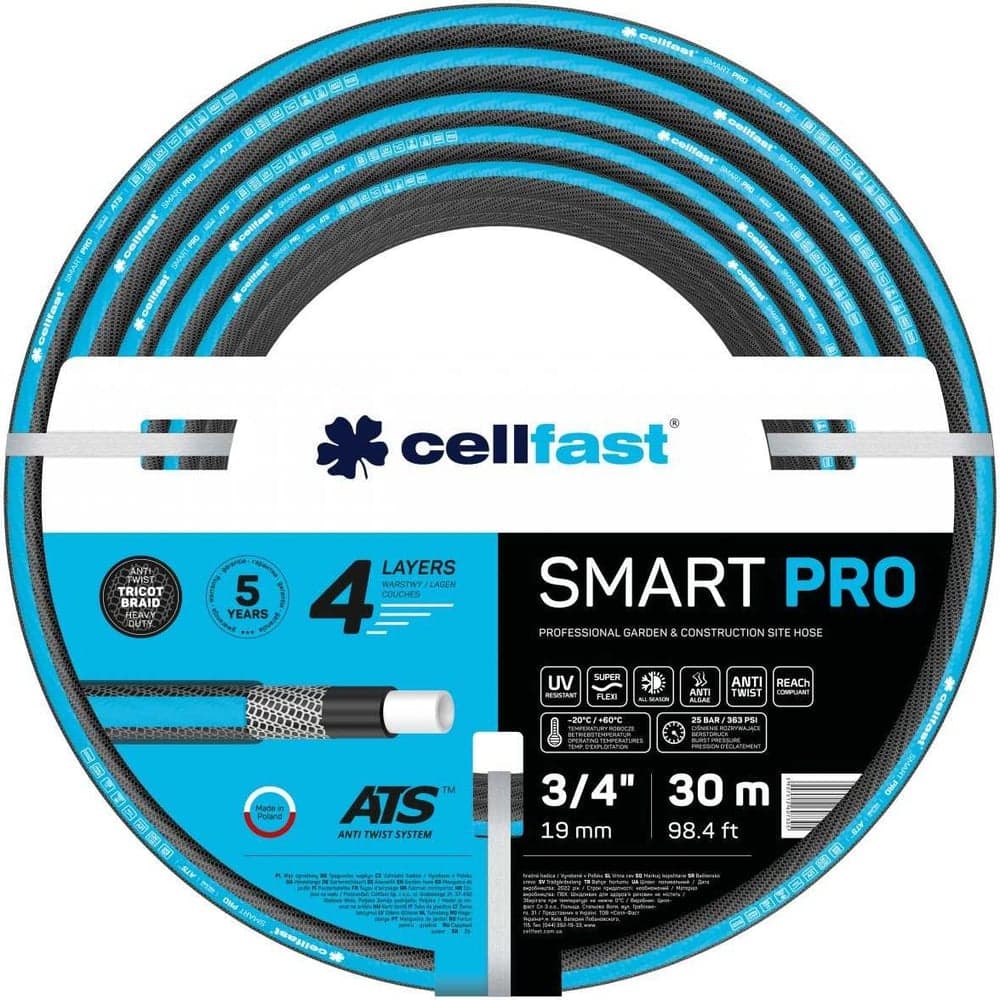 Садовый шланг Cellfast SMART PRO ATS 3/4, 30 м 13-421