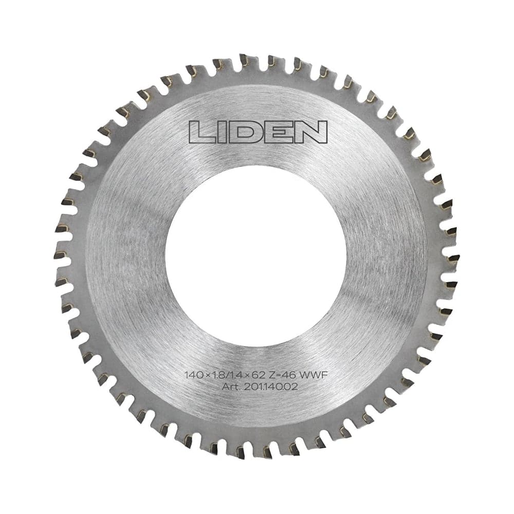 Диск пильный TCT Premium 140x1.8/1.4x62 мм, z=46 для труборезов Liden 201.140.02