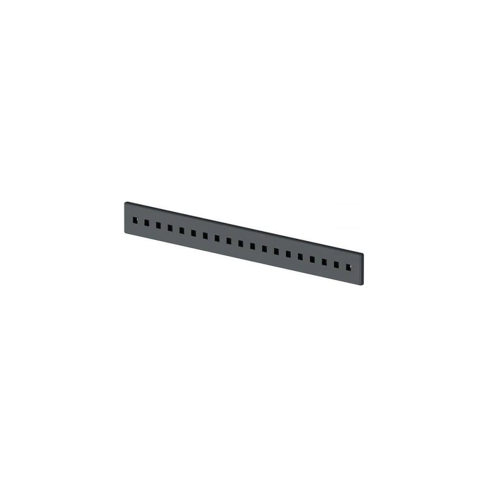 Перфорированный рейлинг MAKMART l.600 мм, отделка черный бархат (матовый) RS.RP1.600.9005