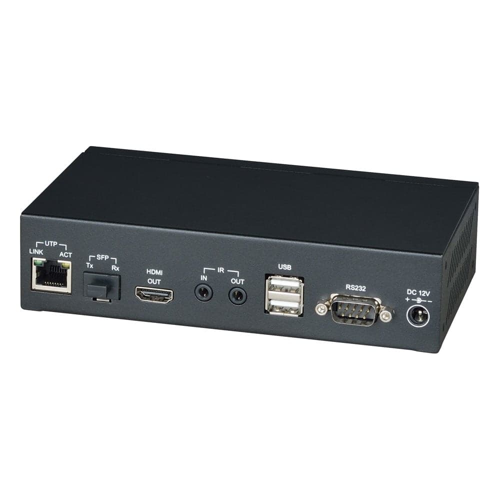 Приемник KVM SC&T HKM02BPR-4K HDMI (1.4, до 4K(30Гц), USB, аудио, RS232 и ИК сигналов по Ethernet до 150м (CAT5e/CAT6), поддержка питания устройства по стандарту PoE 802.3af sct1183
