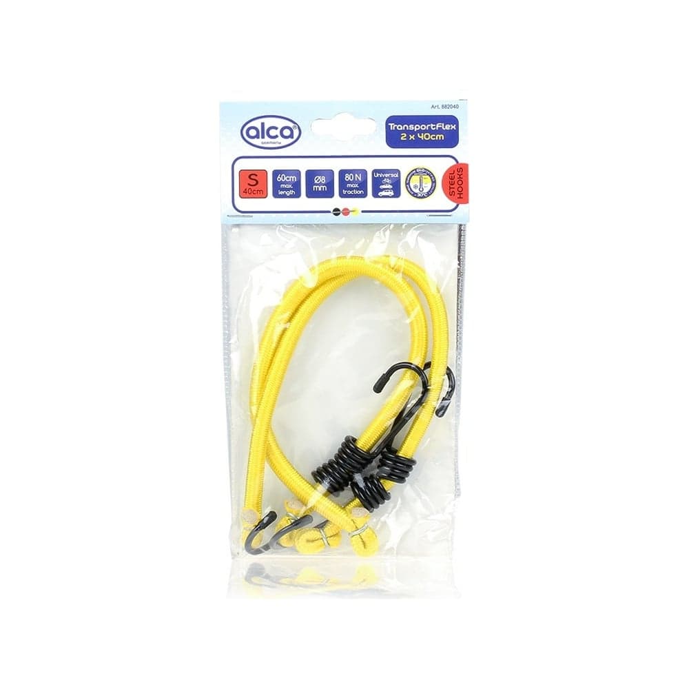 Резинки Alca 2 шт х 40 см, d 8 мм, для багажа, жёлтые 882040