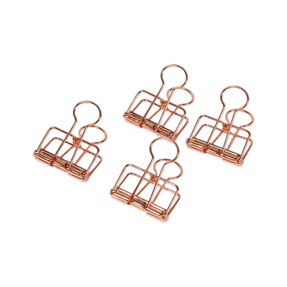 Зажимы для бумаг MESHU Rose Gold 32 мм, 4шт. MS41597 MS_41597