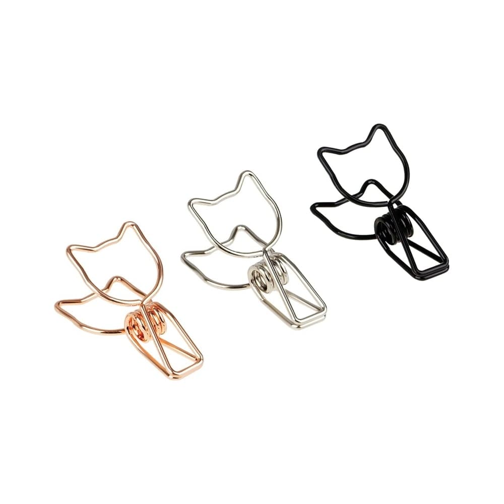 Зажимы для бумаг MESHU Cute Cats 33 мм, 6шт., ассорти MS41599 MS_41599