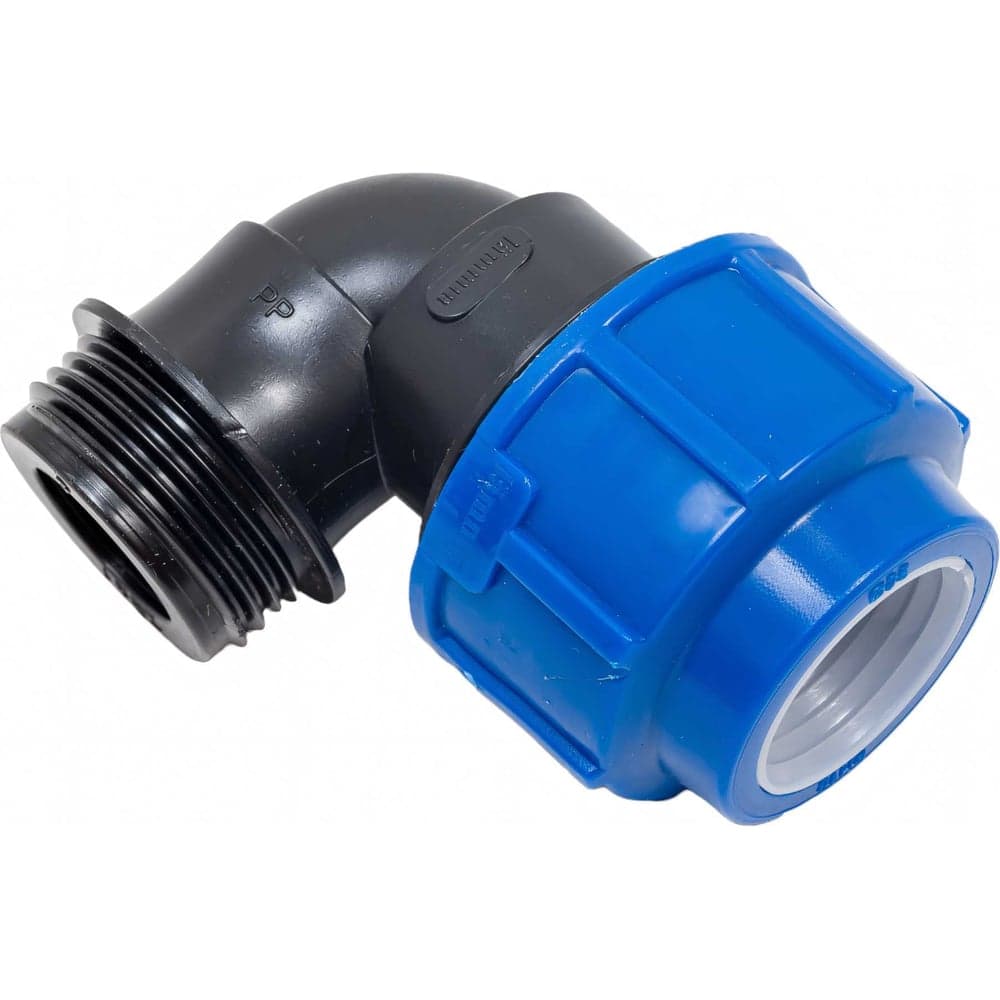Компрессионный отвод для ПЭ труб LAMMIN нр 25x1" Lm34008025025
