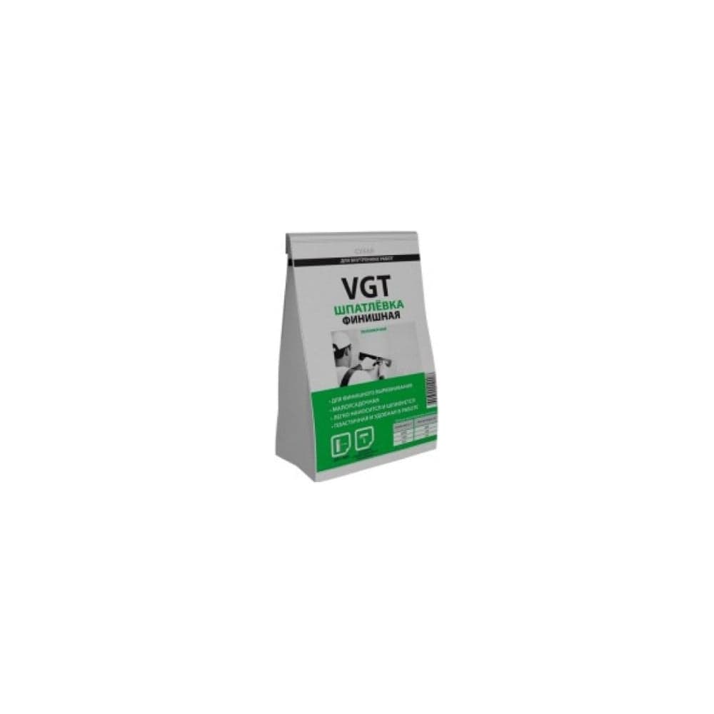 Финишная полимерная сухая шпаклевка 0,5 кг для внутренних работ VGT 11601968