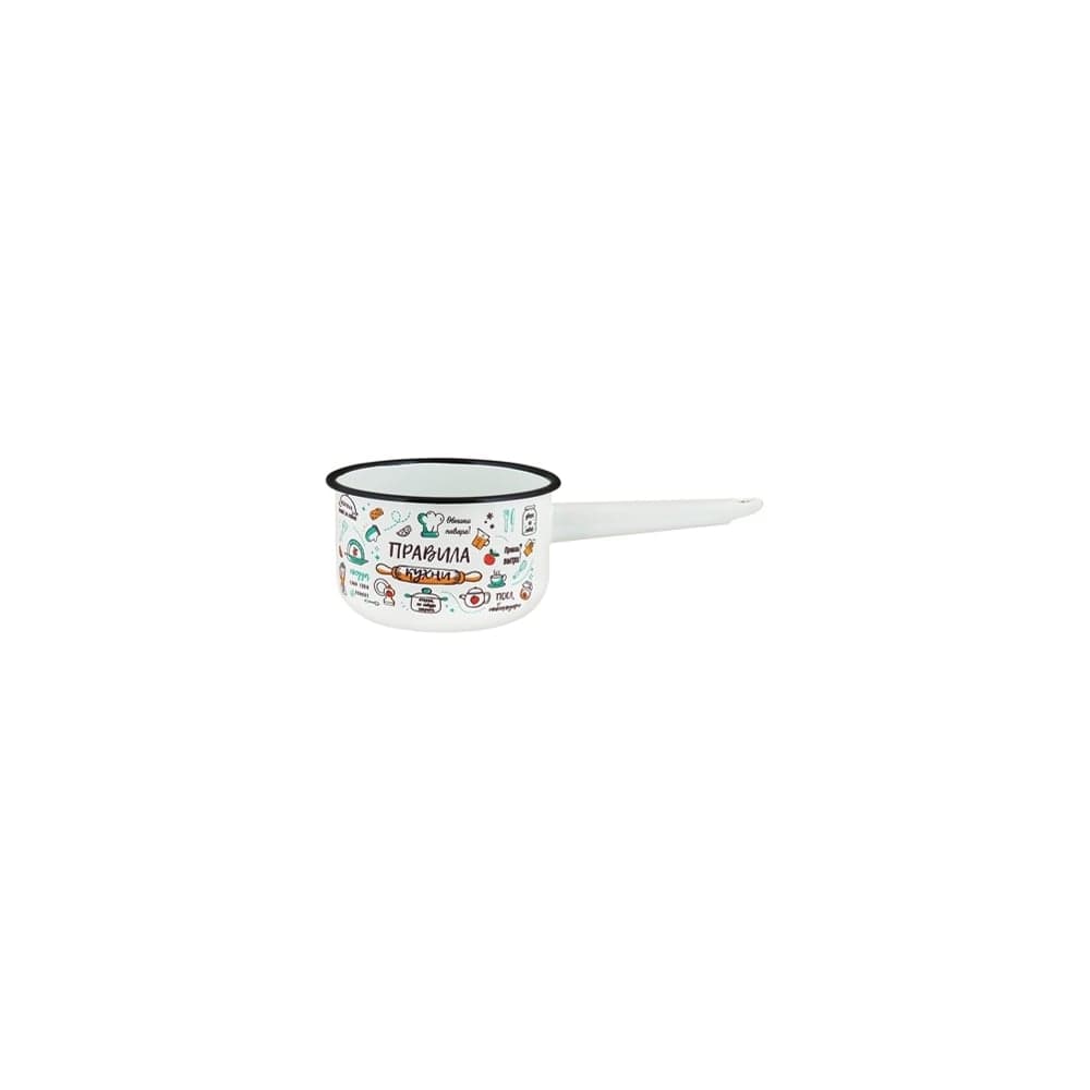 Ковш Appetite эмаль 1,5 л цилиндрический без крышки правила кухни 550002896