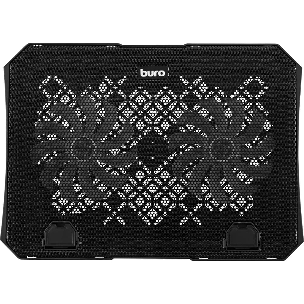 Подставка для ноутбука BURO BU-LCP150-B212 15" 335x265x22 мм, 74.35дБ, 1xUSB, 2x140 мм FAN, 480 г, металлическая сетка 1914406