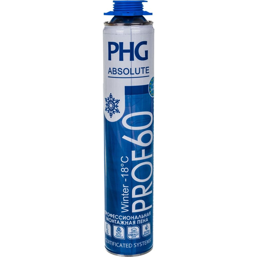Профессиональная монтажная пена PHG Absolute PROF 60 750 ml Winter 242413