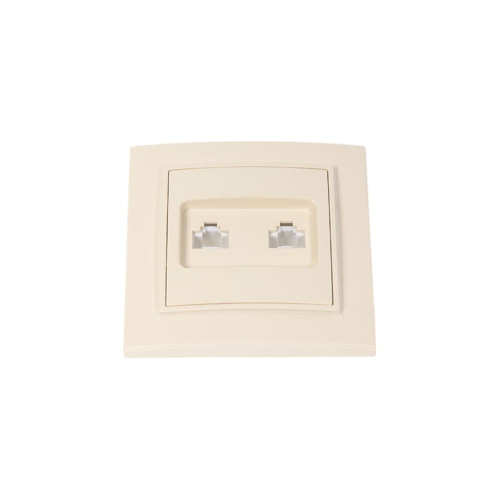 Розетка EKF Минск RJ-45+Phone СП бежевый ERK00-135-20