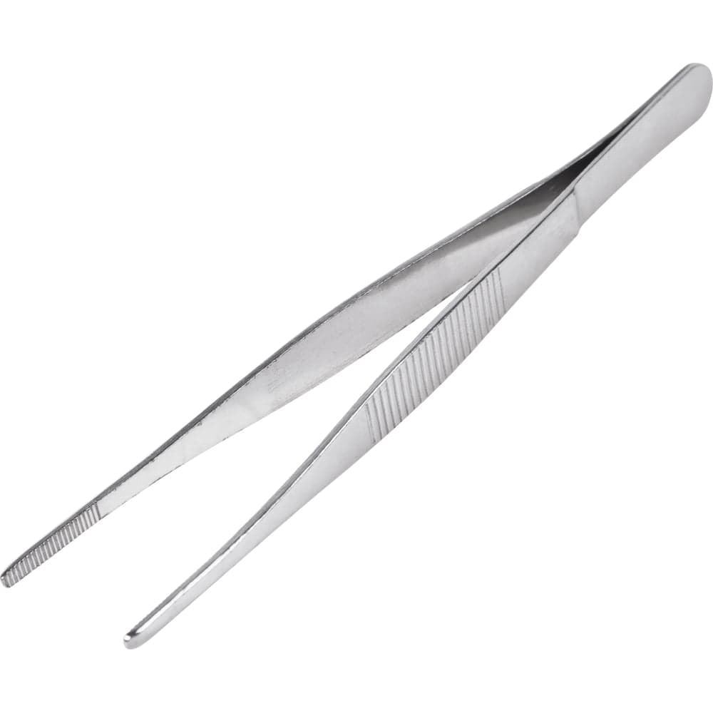 Прямой пинцет REXANT рифленый, 160 мм, блистер 12-0366