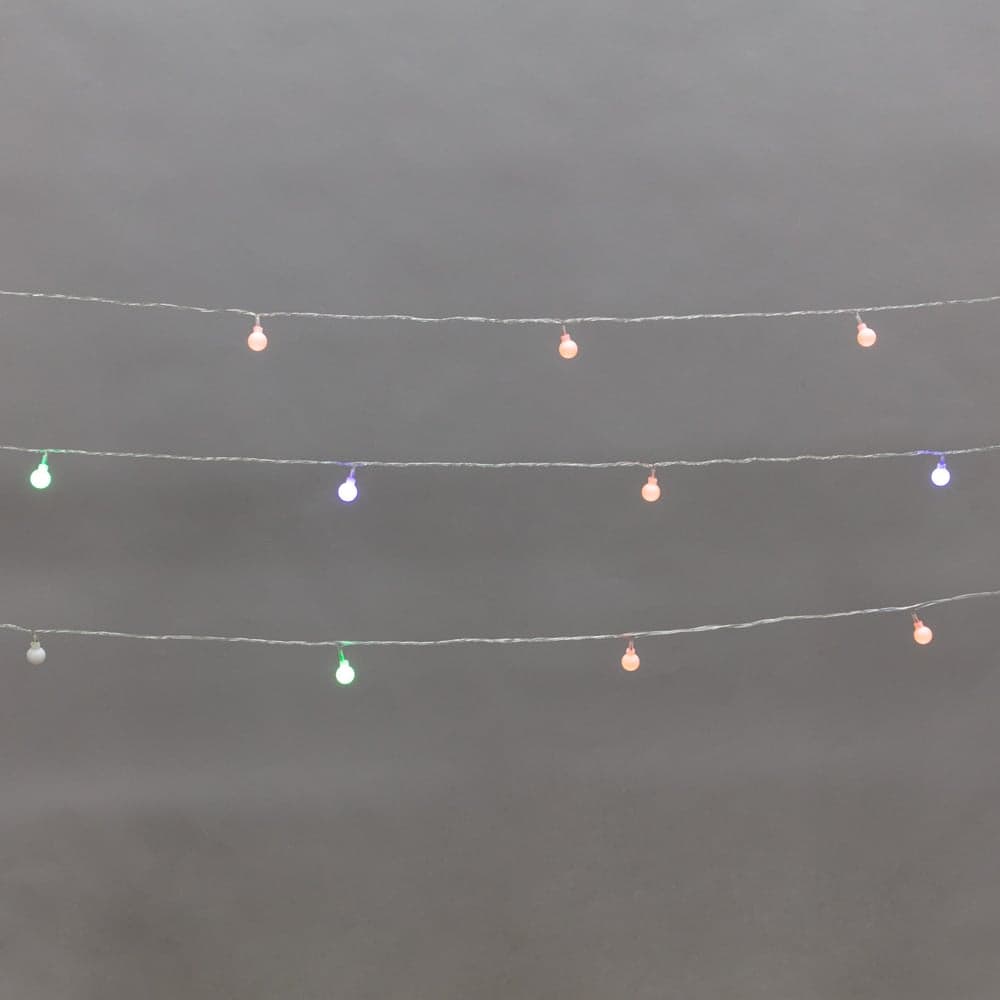 Гирлянда Neon-Night светодиодная Шарики 5м, 20LED, IP20, прозрачный провод, свечение мульти (RG/RB), мигание, 230В 304-021