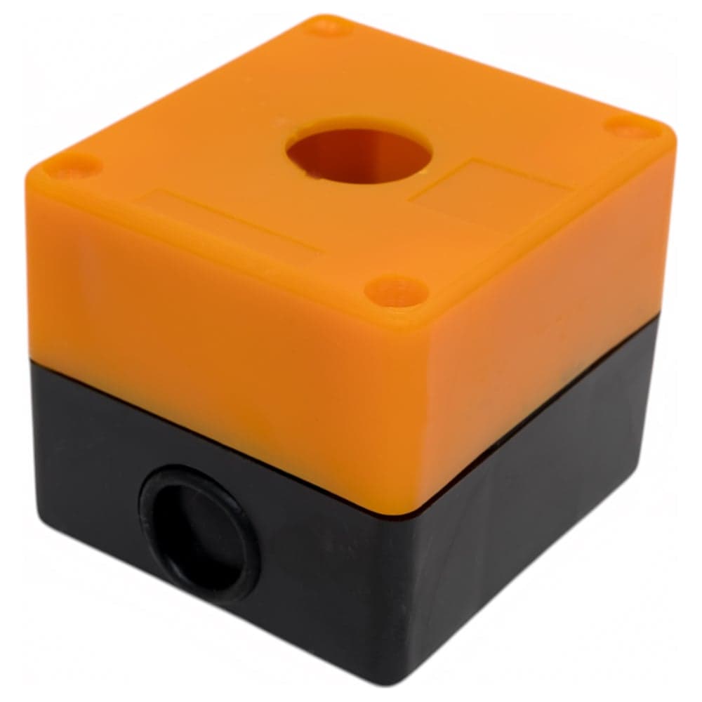 Пластиковый корпус КП101 HLT 1 кнопка желтый 085-11-002