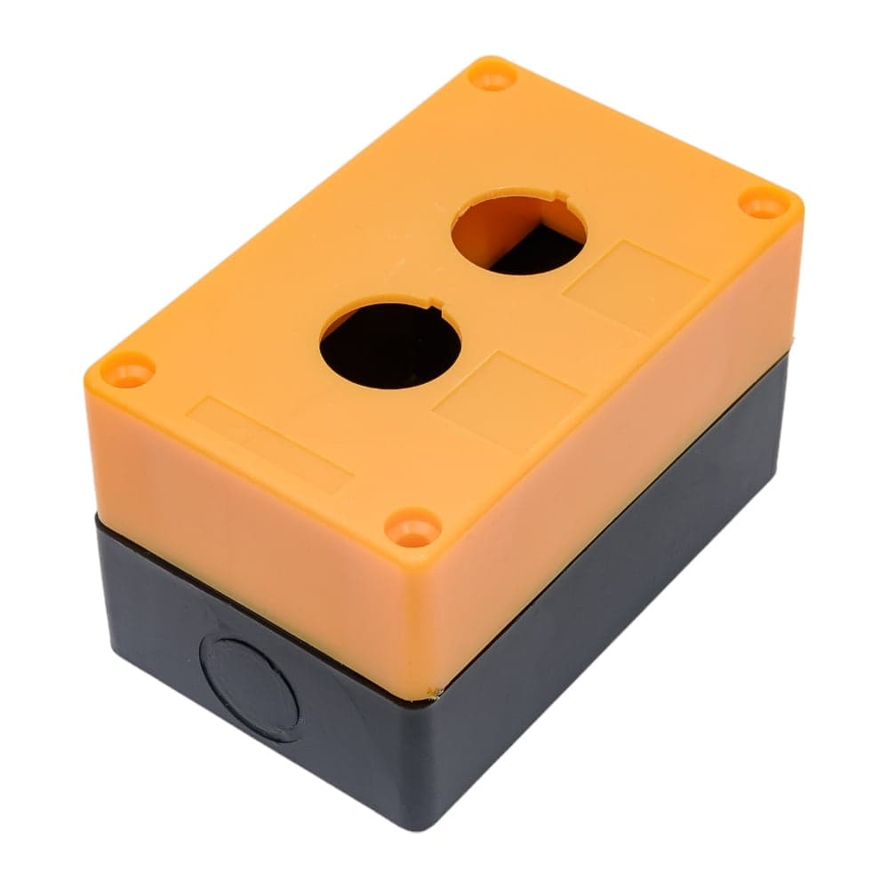Пластиковый корпус КП102 HLT 2 кнопки желтый 085-11-004
